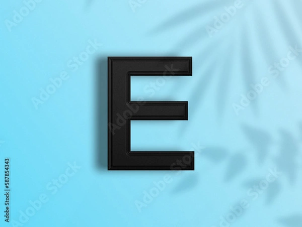 Fototapeta 3D rendering of Alphabets