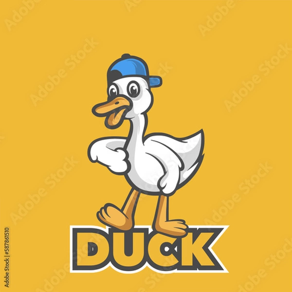 Fototapeta cartoon duck