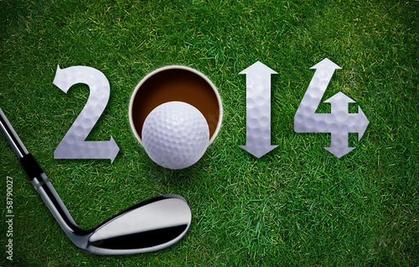 Obraz Happy New Golf year