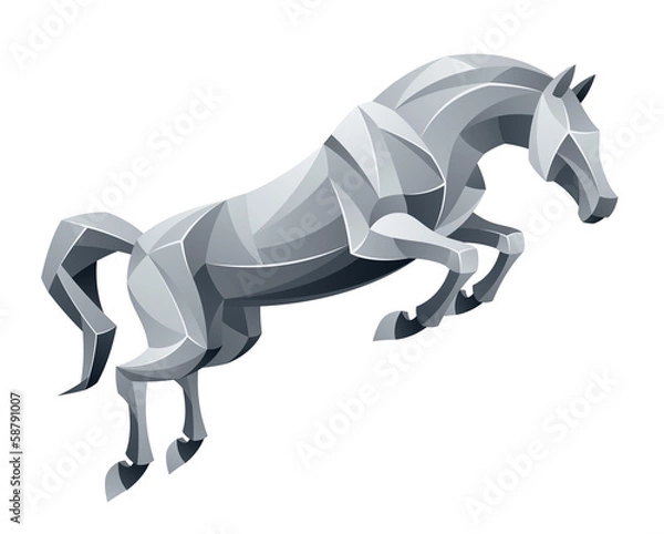 Fototapeta Jumping stallion