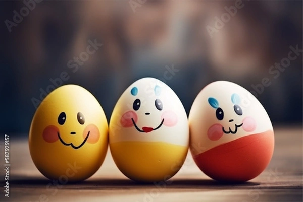 Obraz Easter day background with generative ai 