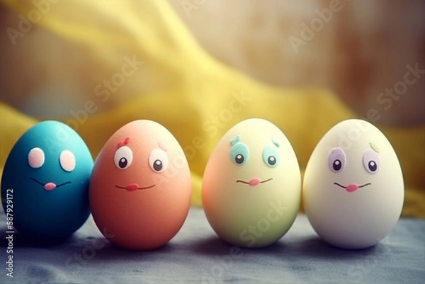 Obraz Easter day background with generative ai 