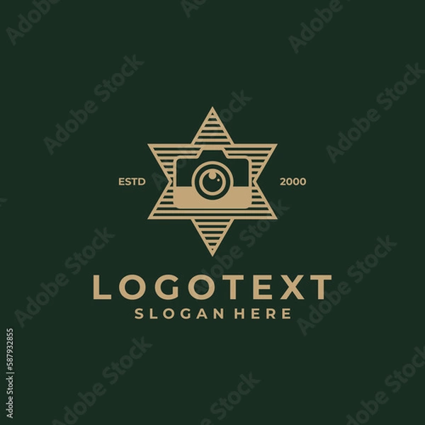 Obraz camera logo design luxury