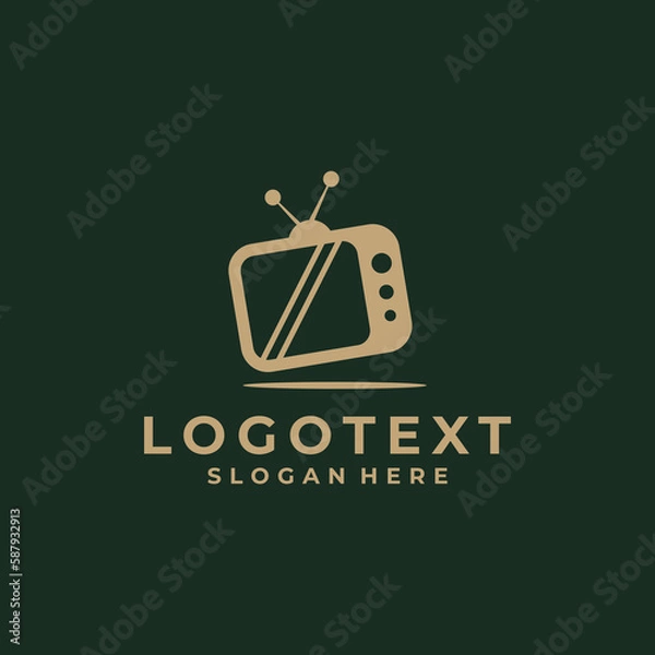 Obraz media logo design luxury