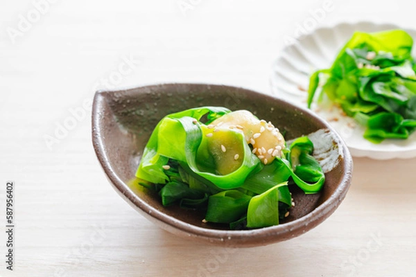 Fototapeta カンゾウナの酢みそ和え