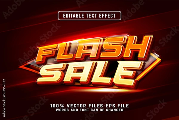Obraz Flash sale 3d modern concept text effect