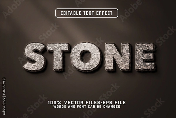 Obraz Stone 3d modern editable text effect