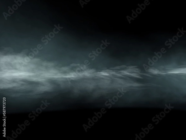 Fototapeta storm clouds on darkness, illustrationt use for background.