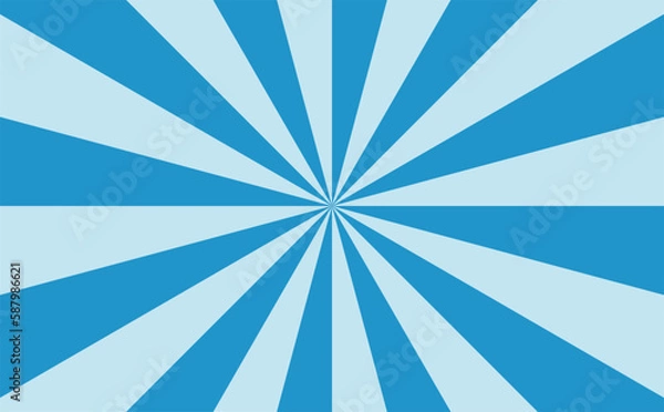 Obraz 青い放射線状背景