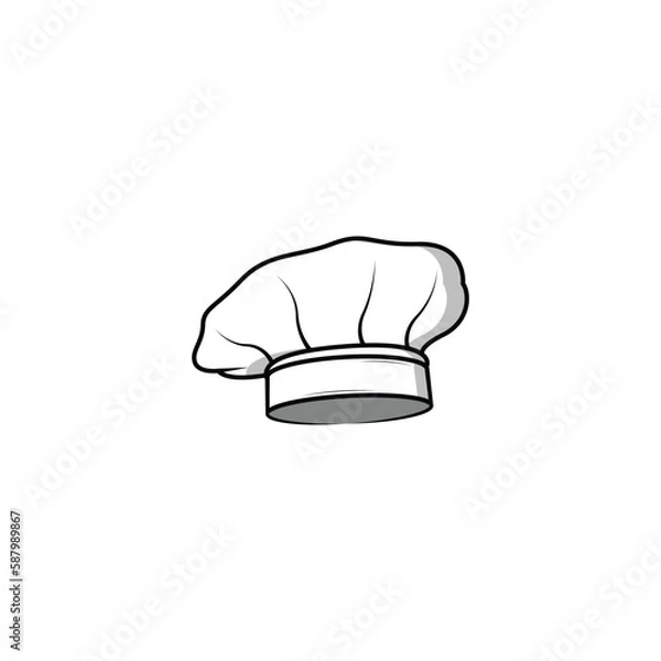 Obraz Chef hat icon isolated vector graphics