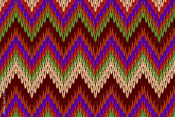 Obraz seamless knitted pattern with stripes