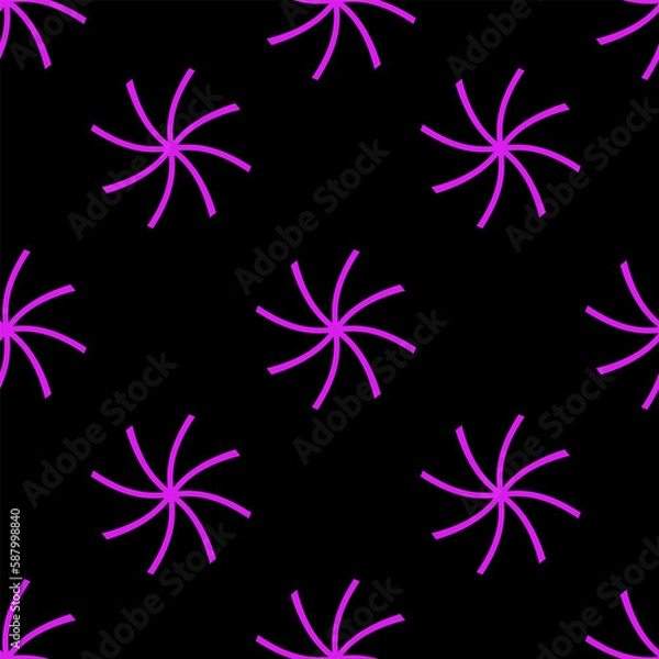 Obraz Rave psychedelic seamless pattern. Trippy background with surreal element. 90s style pattern with geometric pattern