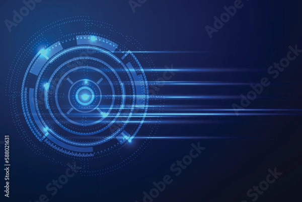 Obraz abstract, background, big data, blue, business, circle, code, communication, computer, concept, connect, connection, creative, cyber, cyberspace, data, database, design, digital, electronic, future, f