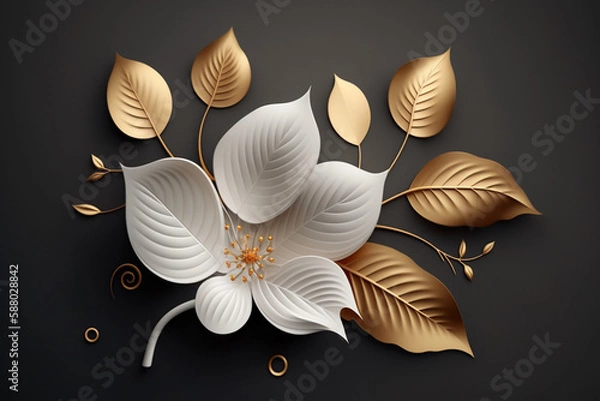 Fototapeta background with flowers