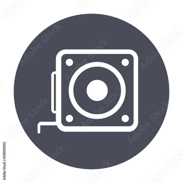 Fototapeta measuring tape vector icon
