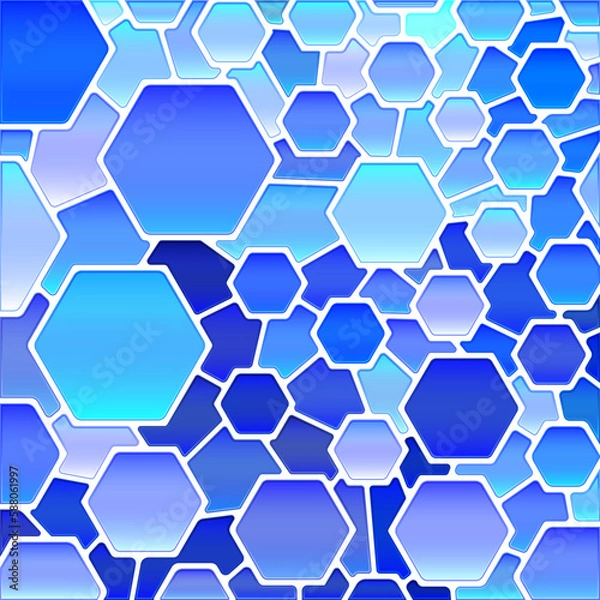 Obraz abstract vector stained-glass mosaic background