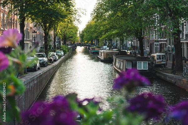 Obraz Kanal in Amsterdam