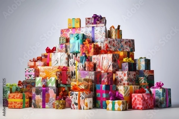 Obraz christmas gift boxes with gifts