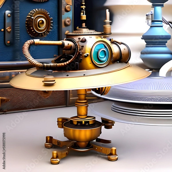 Fototapeta engine created with Generative AI technology