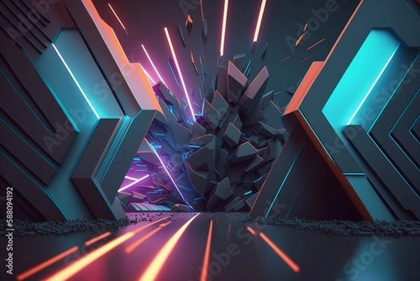 Obraz 3D abstract background