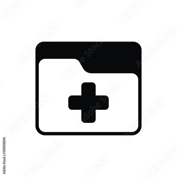 Obraz Add Folder icon vector stock.