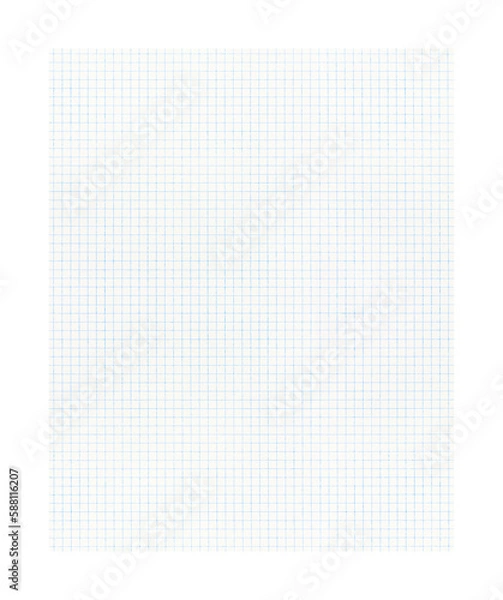 Fototapeta Graph paper isolated on transparent background
