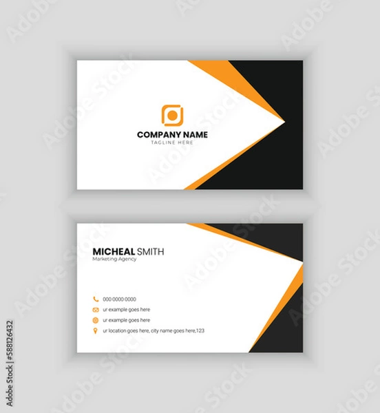 Fototapeta Creative and modern business card template vector