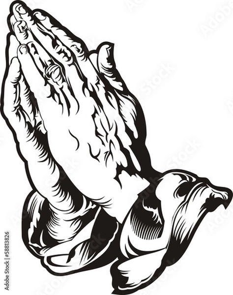 Obraz Praying Hands tattoo