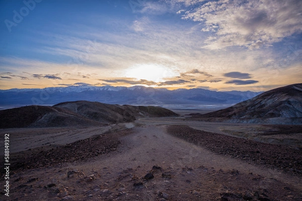 Obraz Sunset over death valley