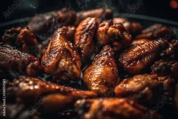 Obraz Bbq chicken wings