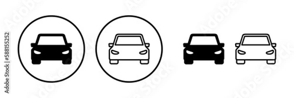 Obraz Car icon vector. Car sign. sedan