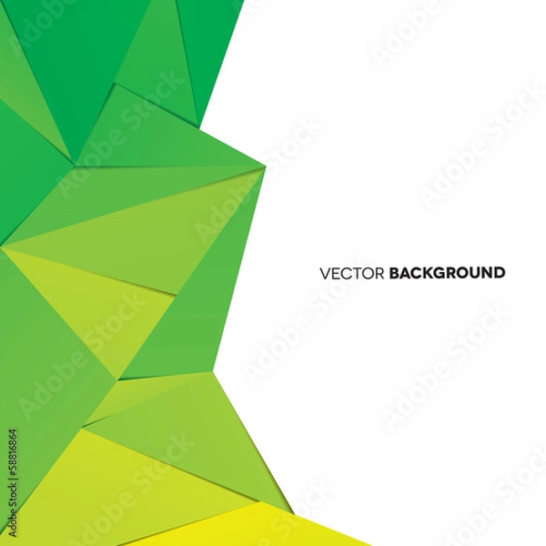 Fototapeta Green Geometric Background