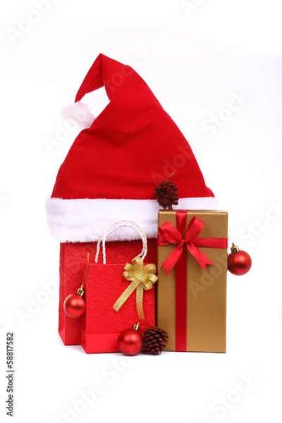 Obraz Gift box set and Red bag