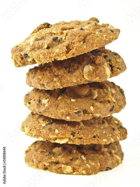 Fototapeta five stack cookies