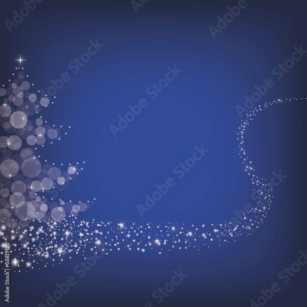 Obraz Sternenstaub vor Weihnachtsbaum