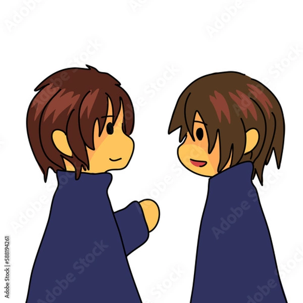 Fototapeta School boys