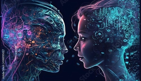 Obraz Future Means of Communication. Generative AI.