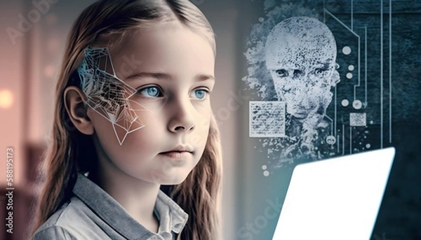 Fototapeta Personalized Education with AI. Generative AI.