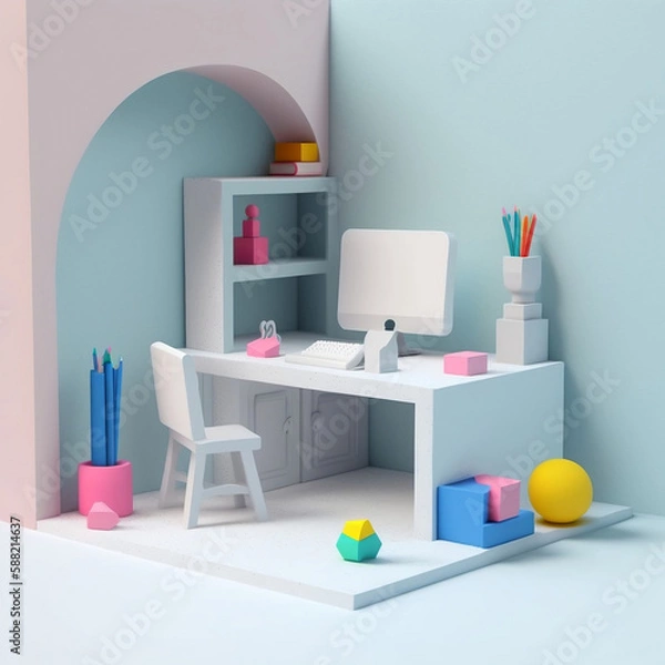 Obraz Plasticine office