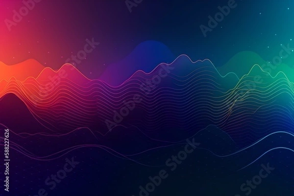 Fototapeta Abstract background, waves