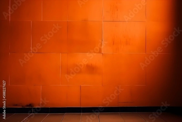 Fototapeta Background of a wall, mock-up studio