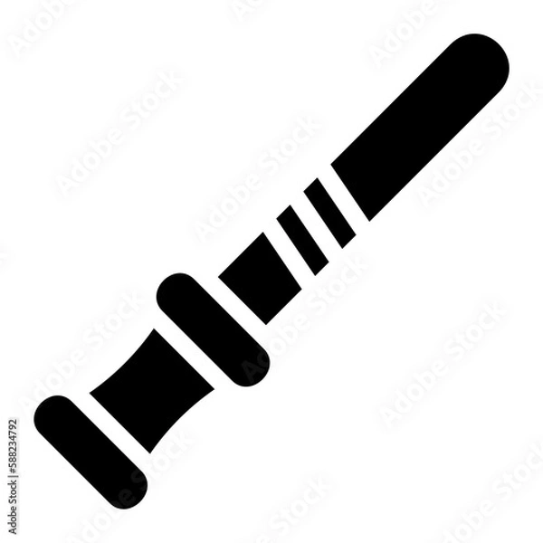 Fototapeta baton glyph icon