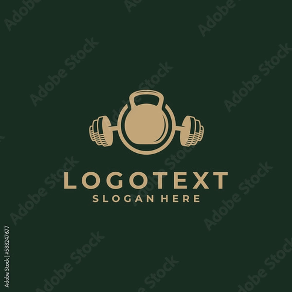 Obraz awesome gym logo design