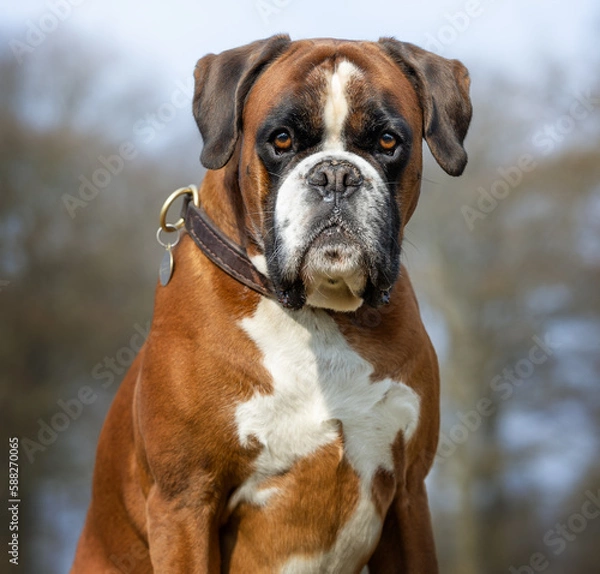 Fototapeta portrait of a boxer
