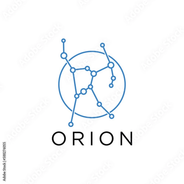 Obraz constellation orion star for icon logo