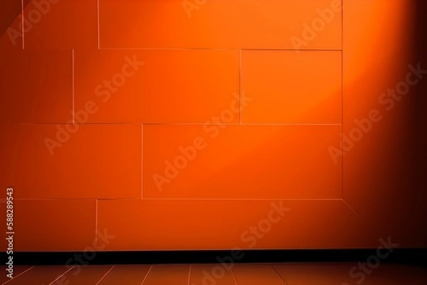 Fototapeta Clean background of a wall, mock-up studio