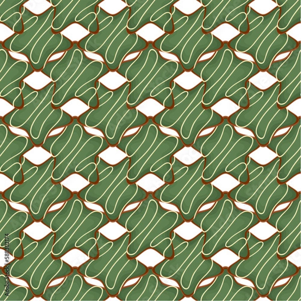 Obraz Pattern homemade cookie different taste in pastry biscuit