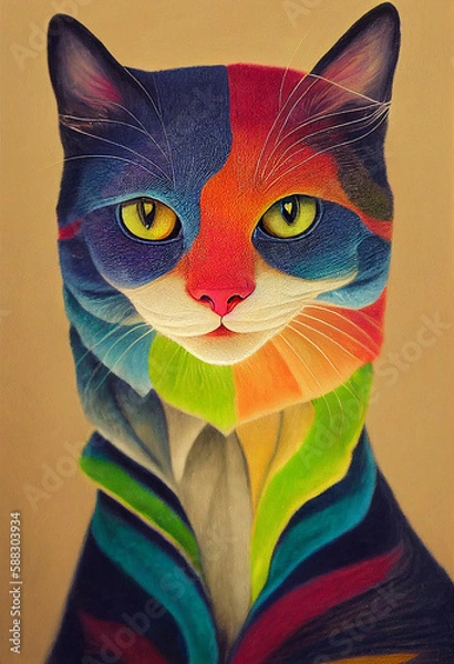 Obraz Rainbow cat