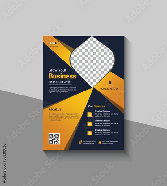 Obraz Modern and Simple Business Flyer Template Design