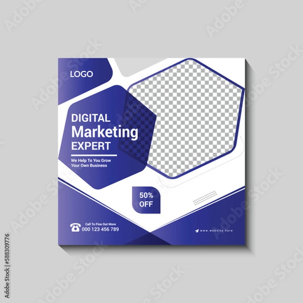 Obraz Modern and Simple Instagram Post Design